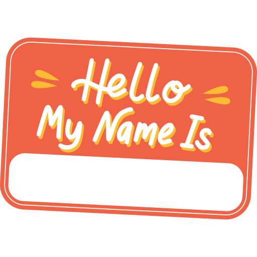 Hello, my name is... sticker